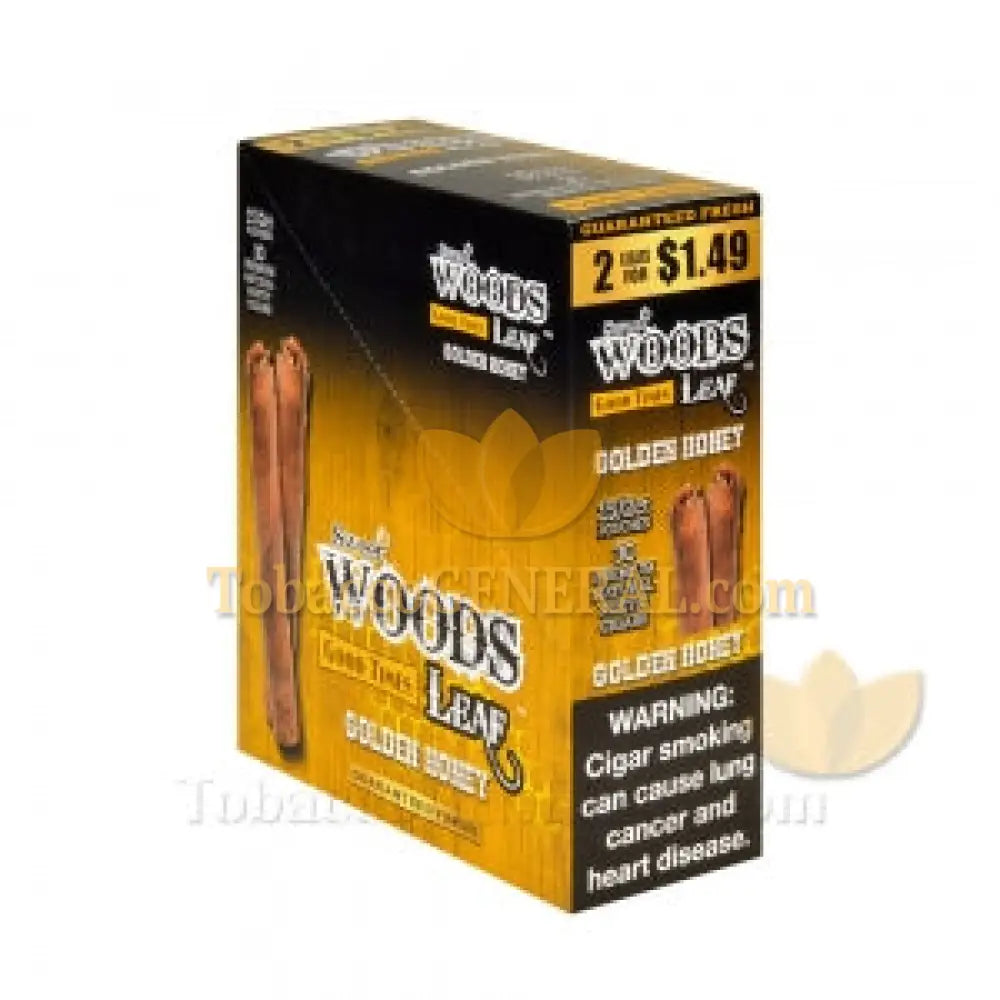 Good Times Sweet Woods Leaf Cigars Golden Honey 1.49 Pre-Priced 15 Packs of 2