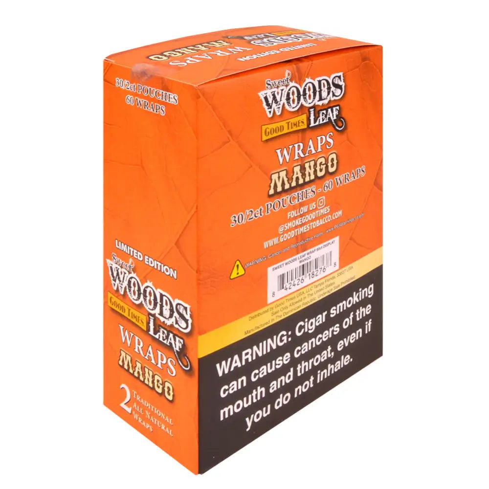 Good Times Sweet Woods Leaf Wraps Mango 30 Pouches of 2