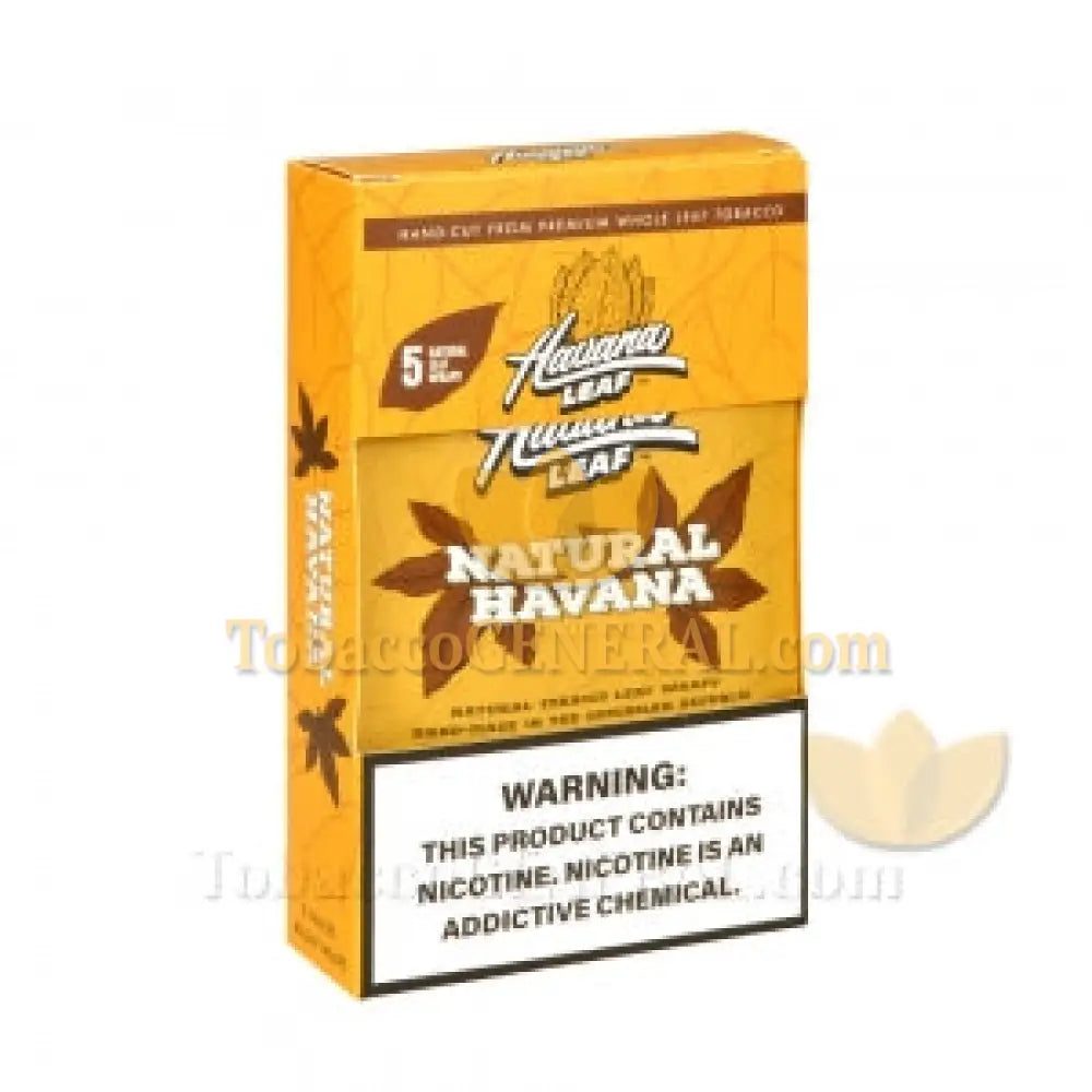 Havana Leaf Tobacco Wraps Natural Havana 8 packs of 5