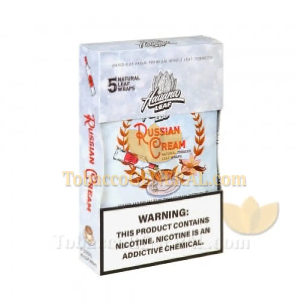 Havana Leaf Tobacco Wraps Russian Cream 8 packs of 5