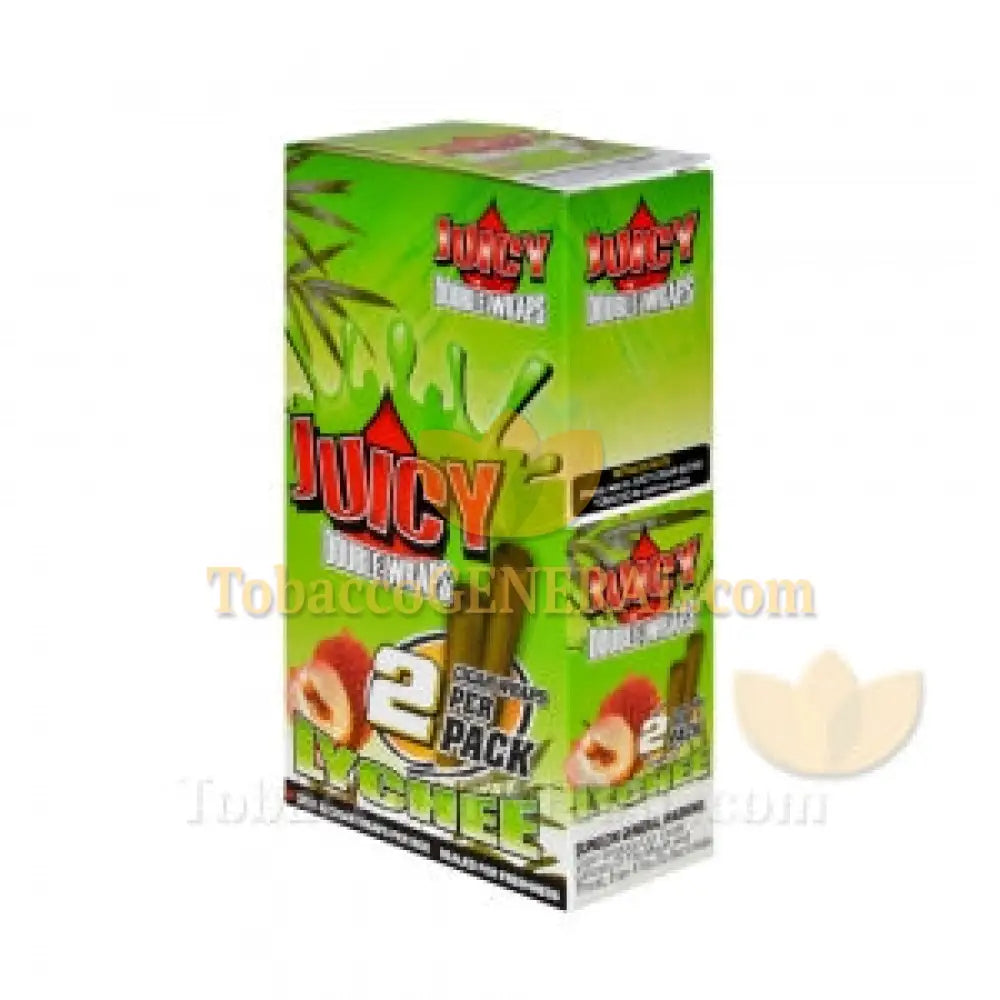 Juicy Double Wraps Lychee 25 Packs of 2