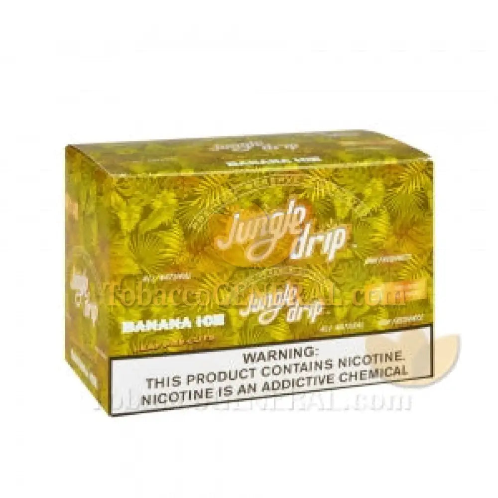 Jungle Drip Banana Ice Pre-Cut Leaf Wraps 10 Pouches of 5