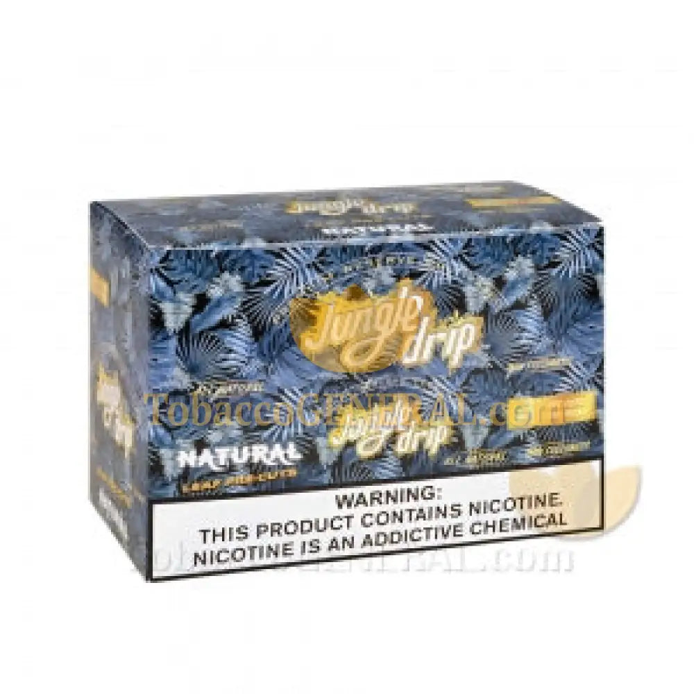 Jungle Drip Natural Pre-Cut Leaf Wraps 10 Pouches of 5