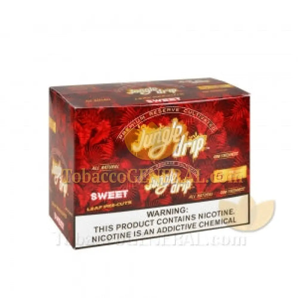 Jungle Drip Sweet Pre-Cut Leaf Wraps 10 Pouches of 5