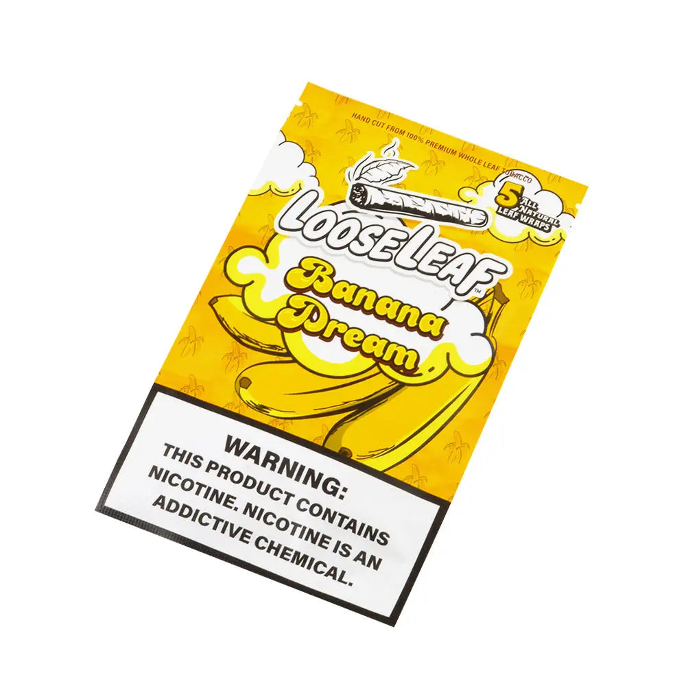 Loose Leaf Banana Dream wraps 8 packs of 5