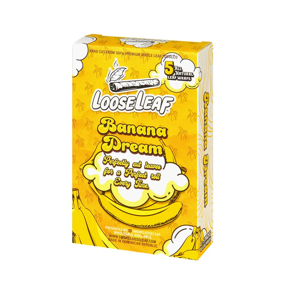 Loose Leaf Banana Dream wraps 8 packs of 5