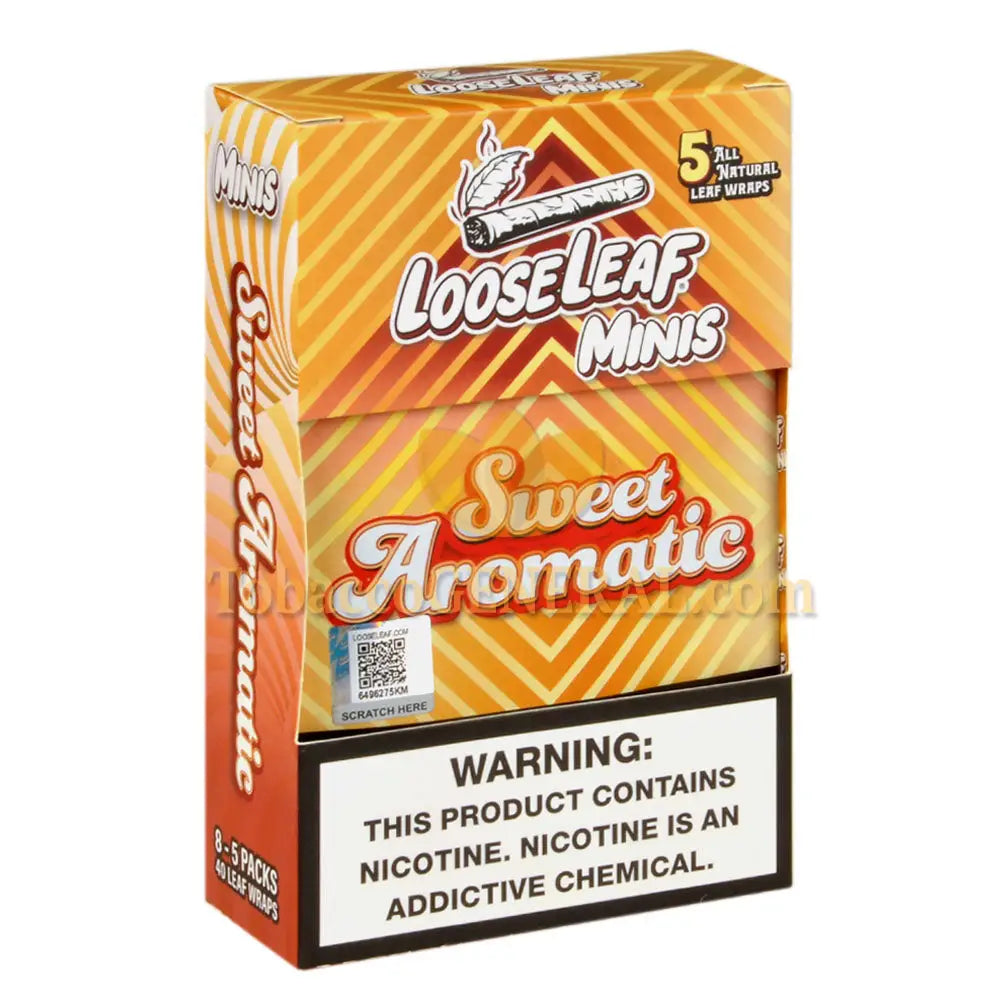 Loose Leaf Minis Sweet Aromatic Wraps 8 Packs of 5