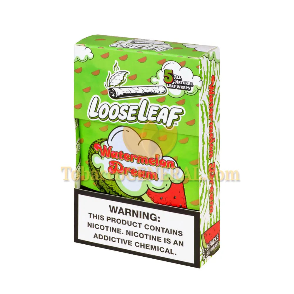 Loose Leaf Watermelon Dream wraps 8 packs of 5