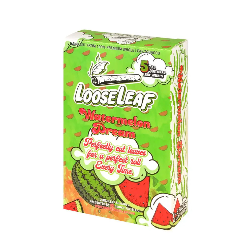 Loose Leaf Watermelon Dream wraps 8 packs of 5
