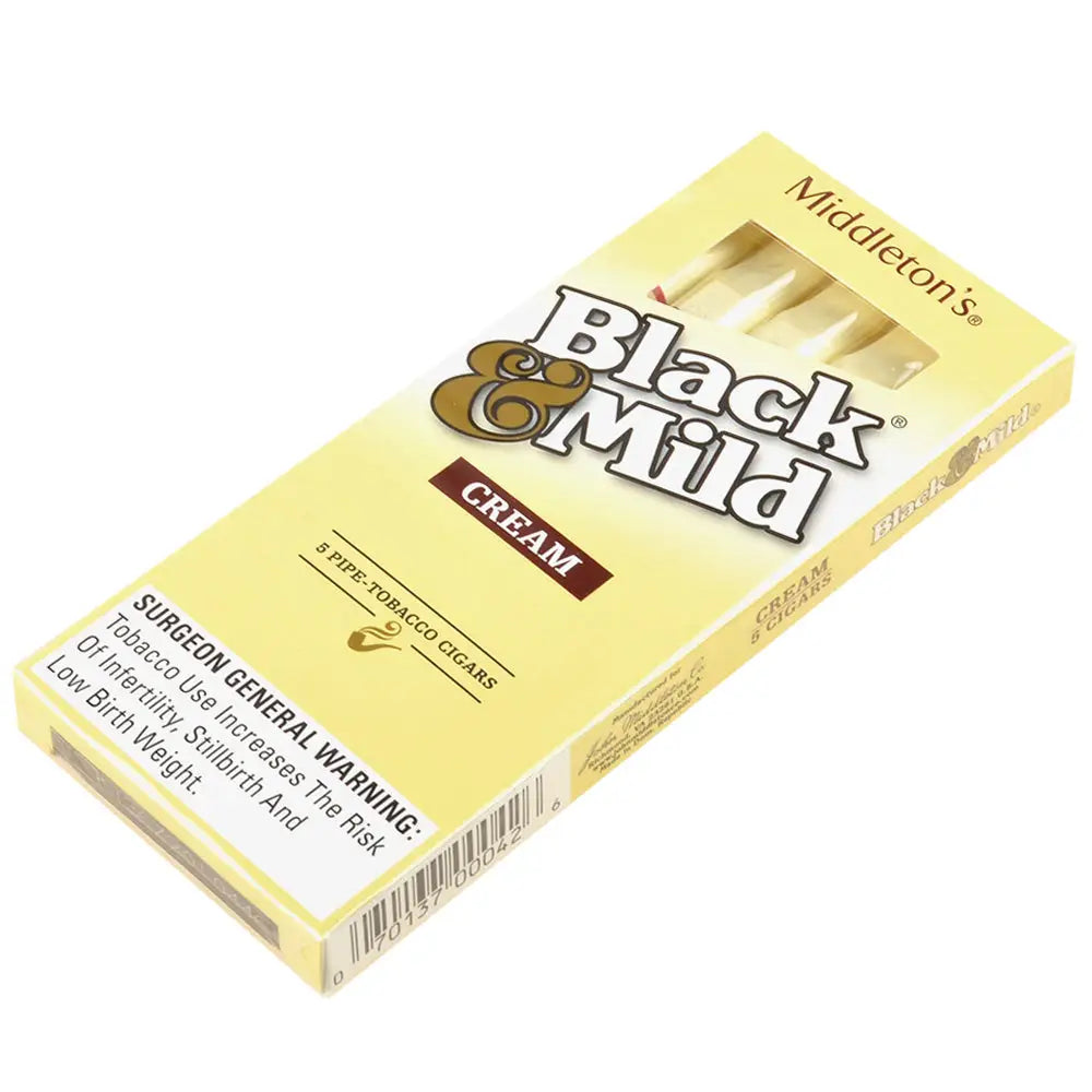 Middleton’s Black & Mild Cream Cigars 10 Packs of 5