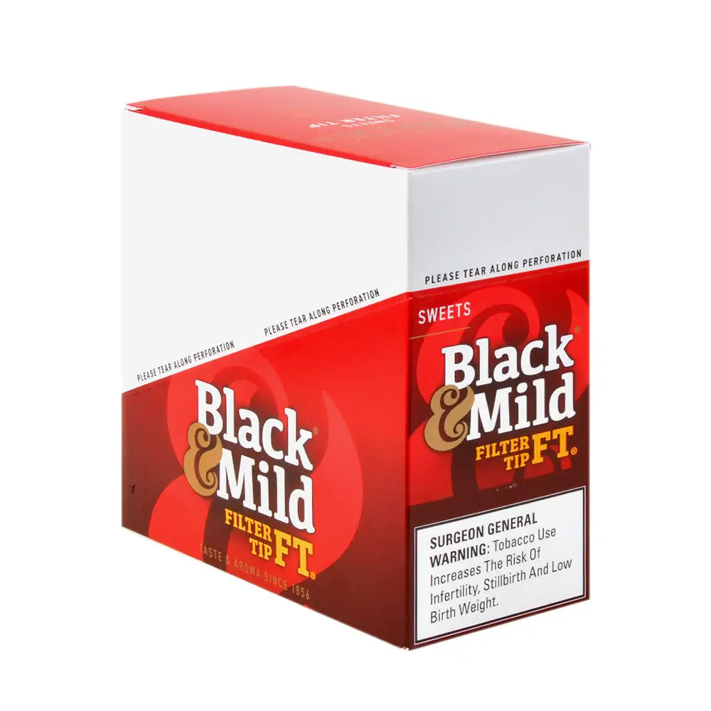 Middleton’s Black & Mild Filter Tips Cigars 10 Packs of 5 Sweet