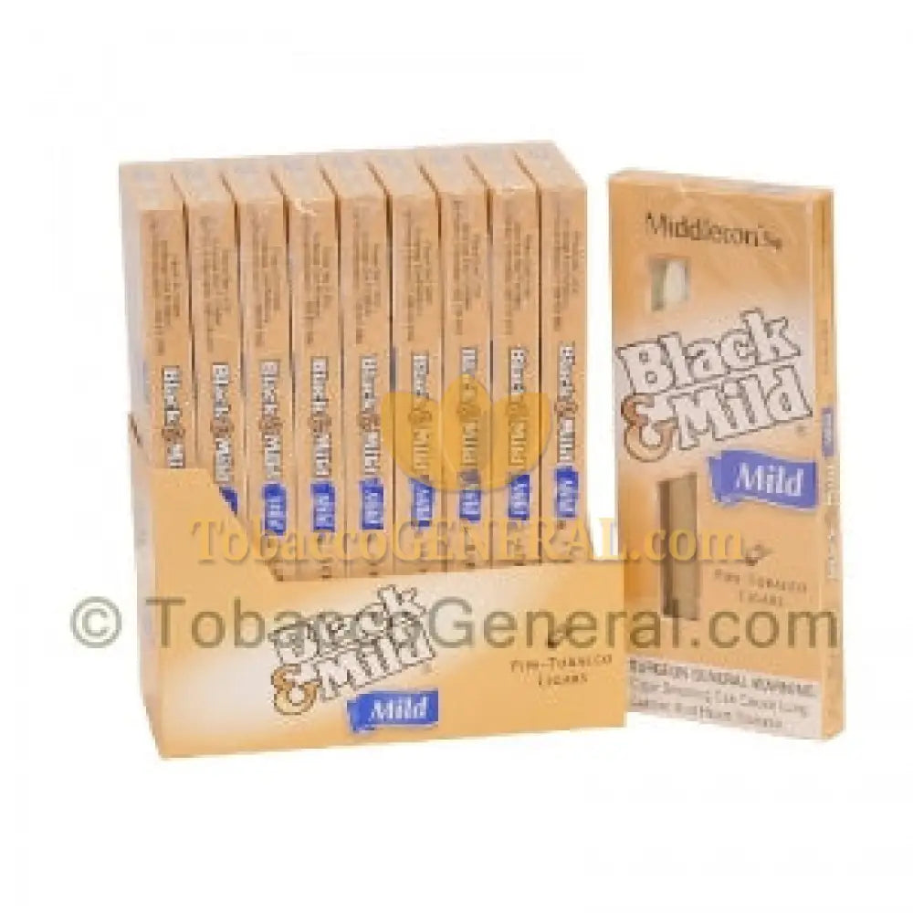 Middleton’s Black & Mild Select (Mild) Cigars 10 Packs of 5