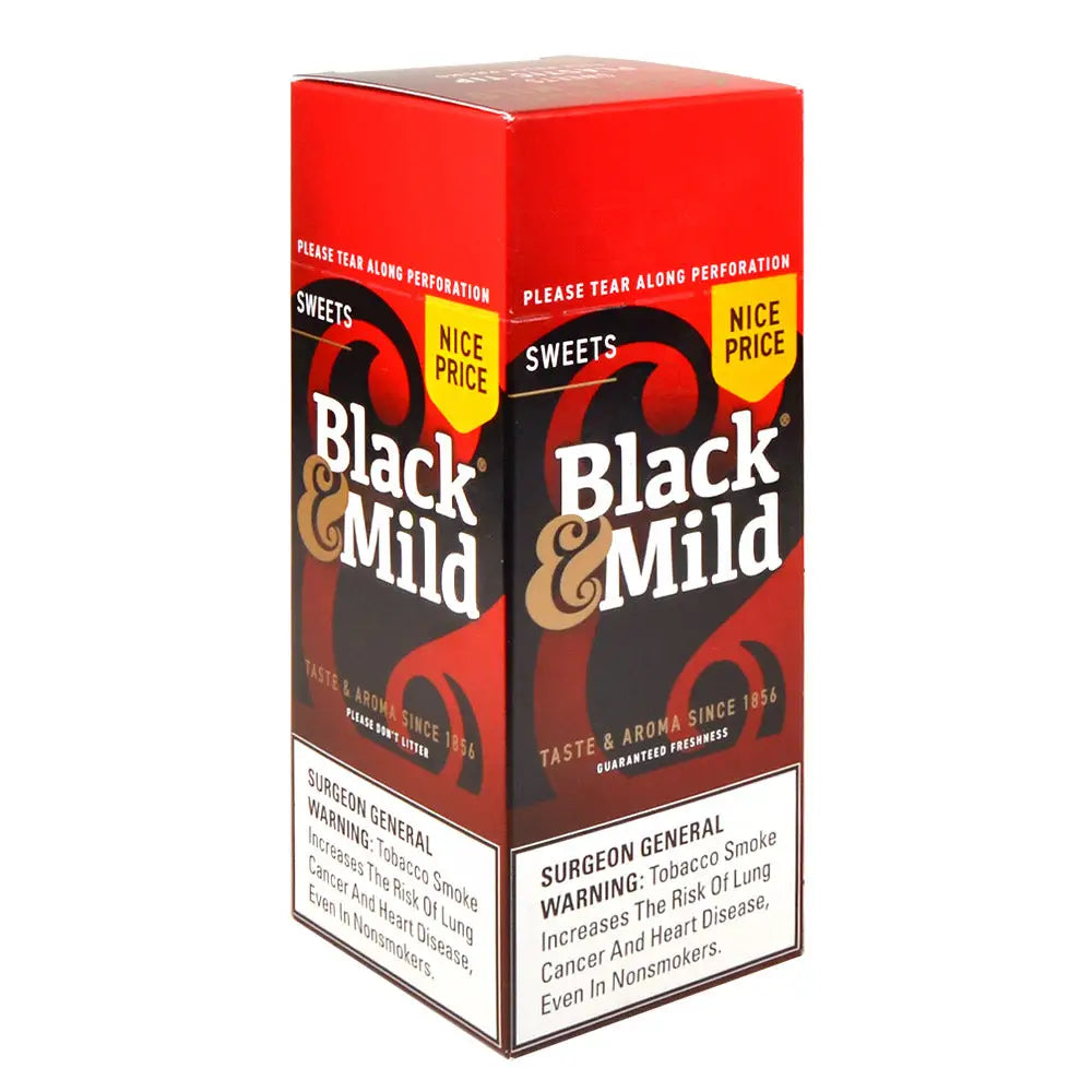 Middleton’s Black & Mild Sweets Nice Price Cigars Box of 25