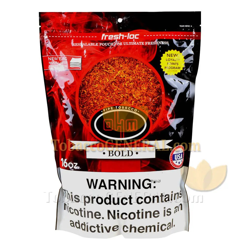 OHM Bold Pipe Tobacco Pack 16 oz. Pack