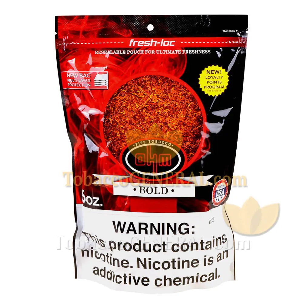 OHM Bold Pipe Tobacco Pack 6 oz. Pack