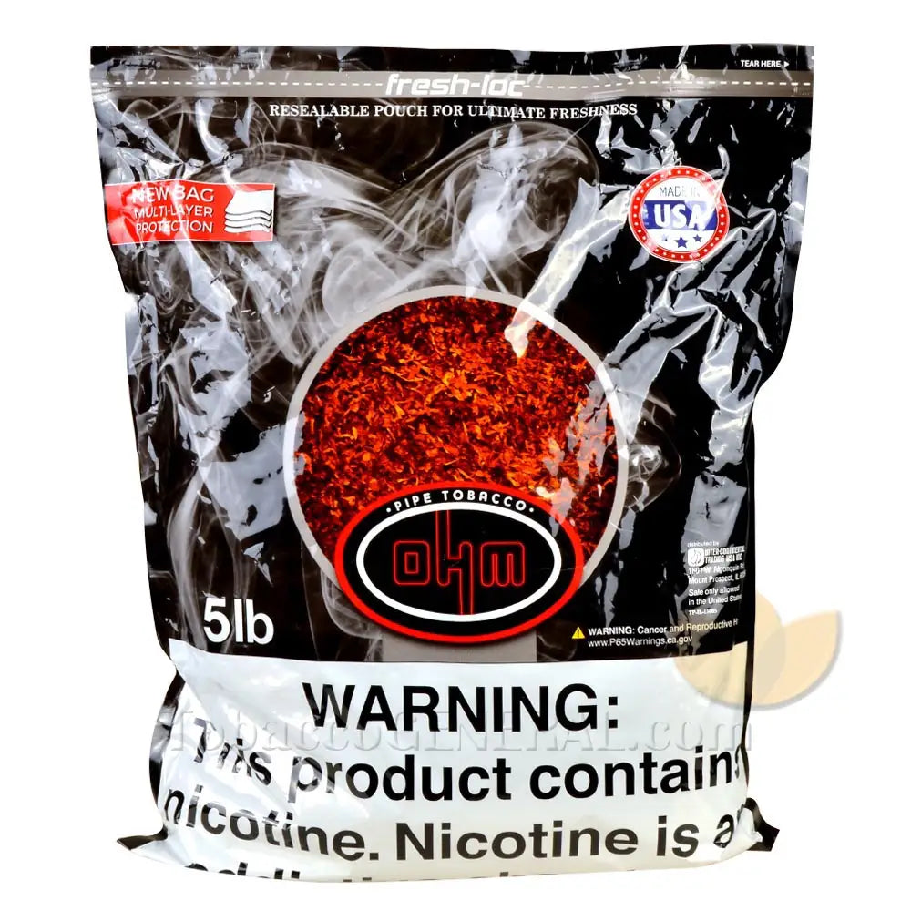 OHM Gold Mint (Menthol Gold) Pipe Tobacco Pack 5 Lb. Pack