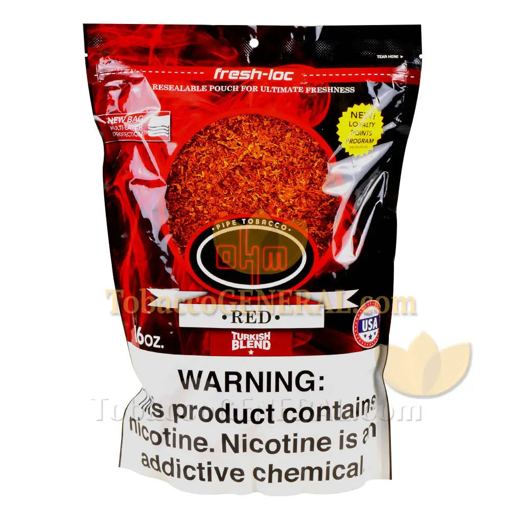 OHM Turkish Red Pipe Tobacco 16 oz. Pack