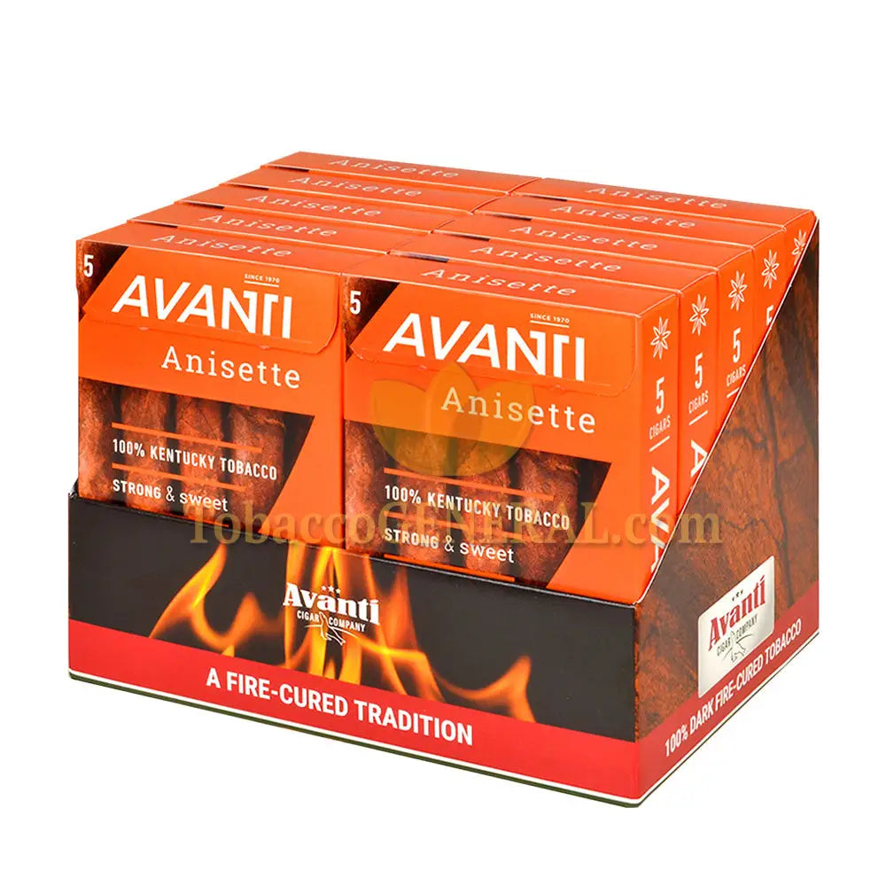 Parodi Avanti Anisette Cigars 10 Packs of 5