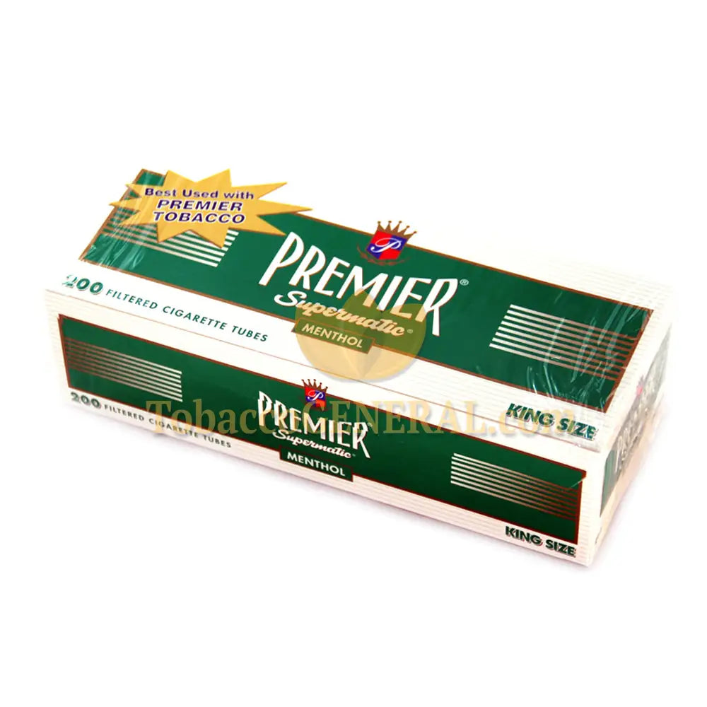 Premier Filter Tubes King Size Menthol 5 Cartons of 200 1