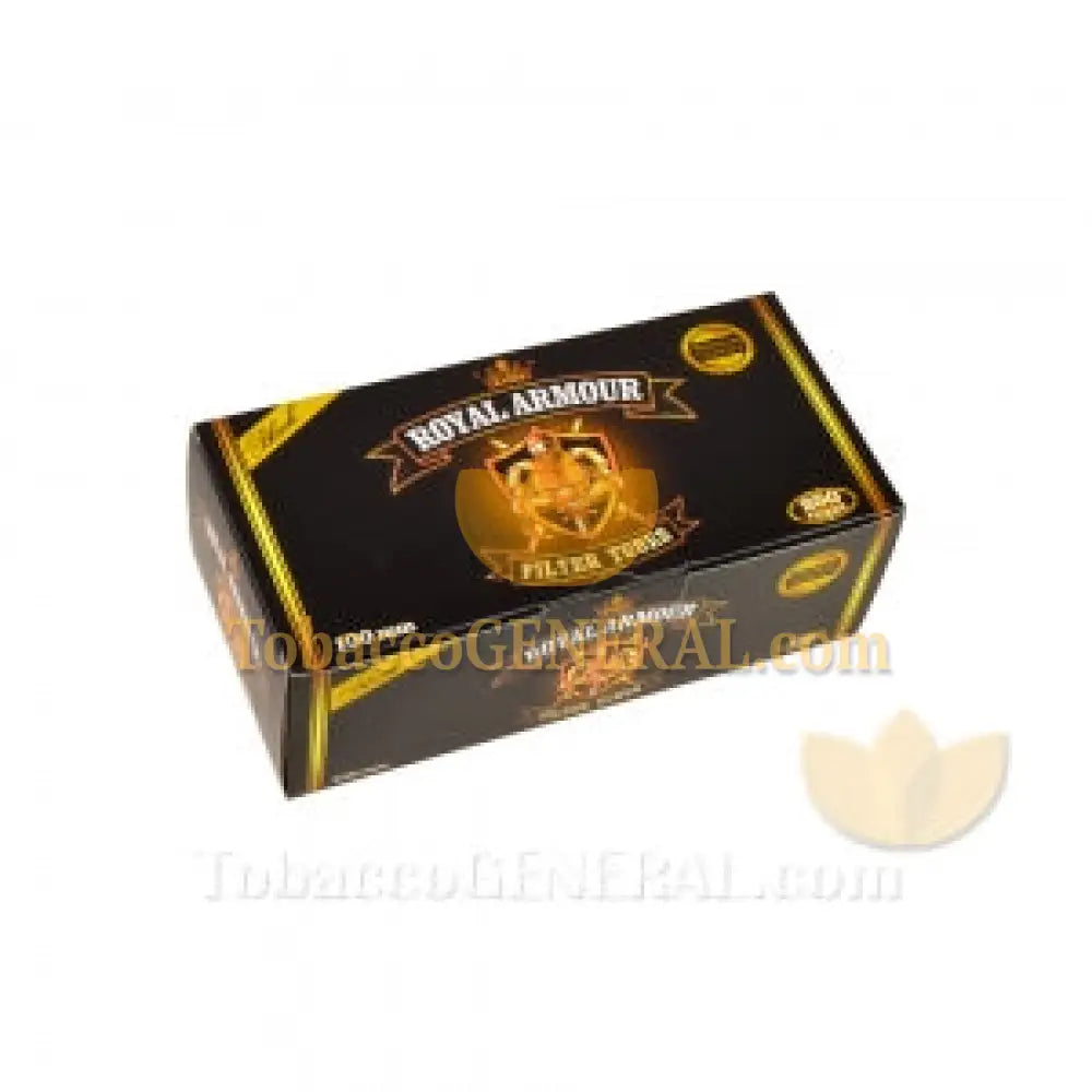 Royal Armour Filter Tubes 100 mm Black (Full Flavor) 1 Carton of 250