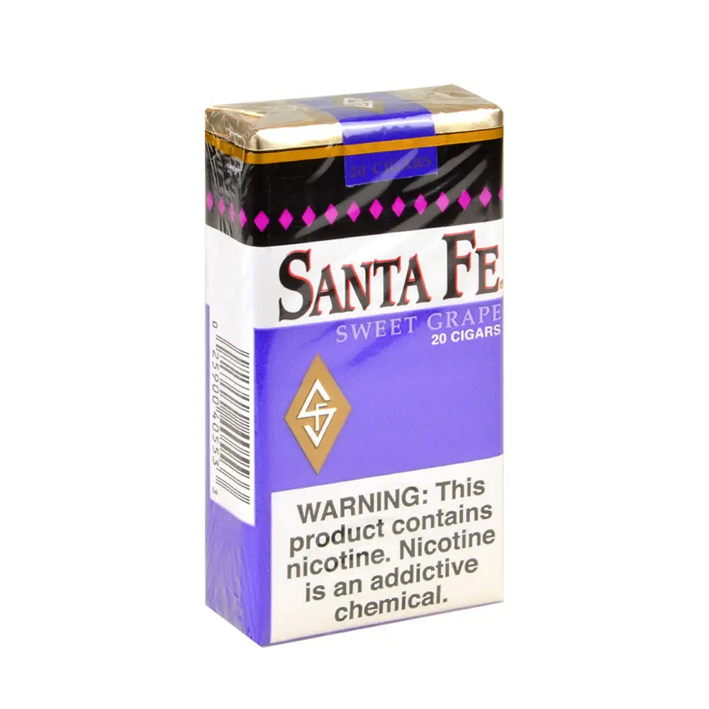 Santa Fe Grape Filtered Cigars 10 Packs of 20
