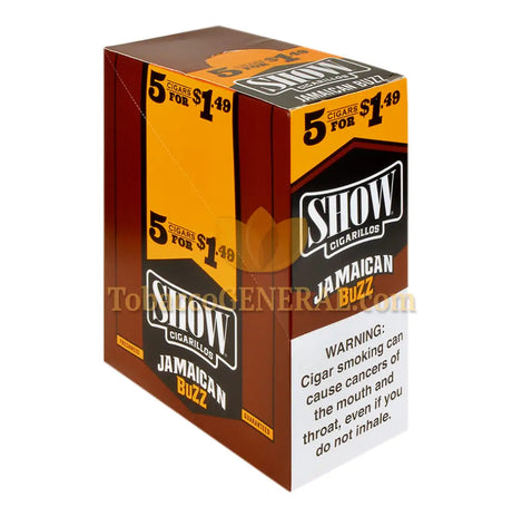 Show Cigarillos Jamaican Buzz 1.49 Pre-Priced 15 Packs of 5