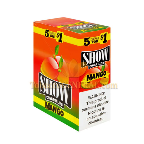 Show Cigarillos Mango Pre Priced 15 Packs of 5