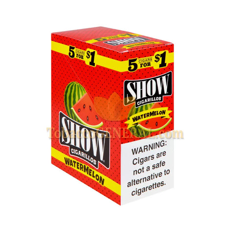 Show Cigarillos Watermelon Pre Priced 15 Packs of 5