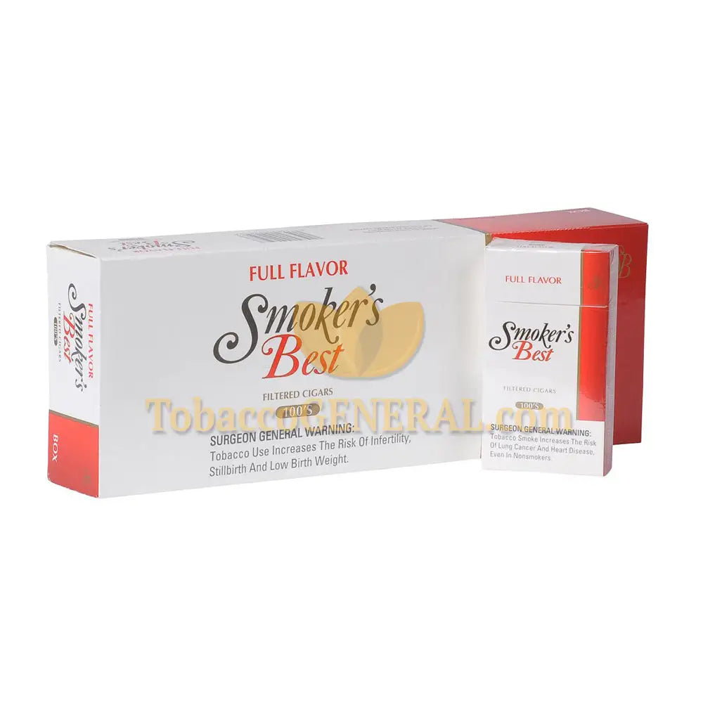 Smoker's Best Full Flavor Filtered Cigars 10 Packs of 20 1