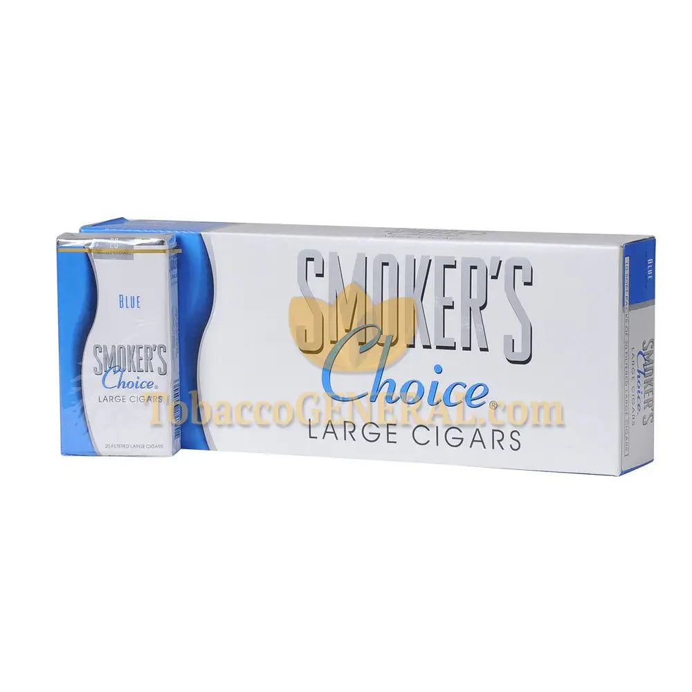Smoker's Choice Lights Blue Filtered Cigars 10 Packs of 20 1