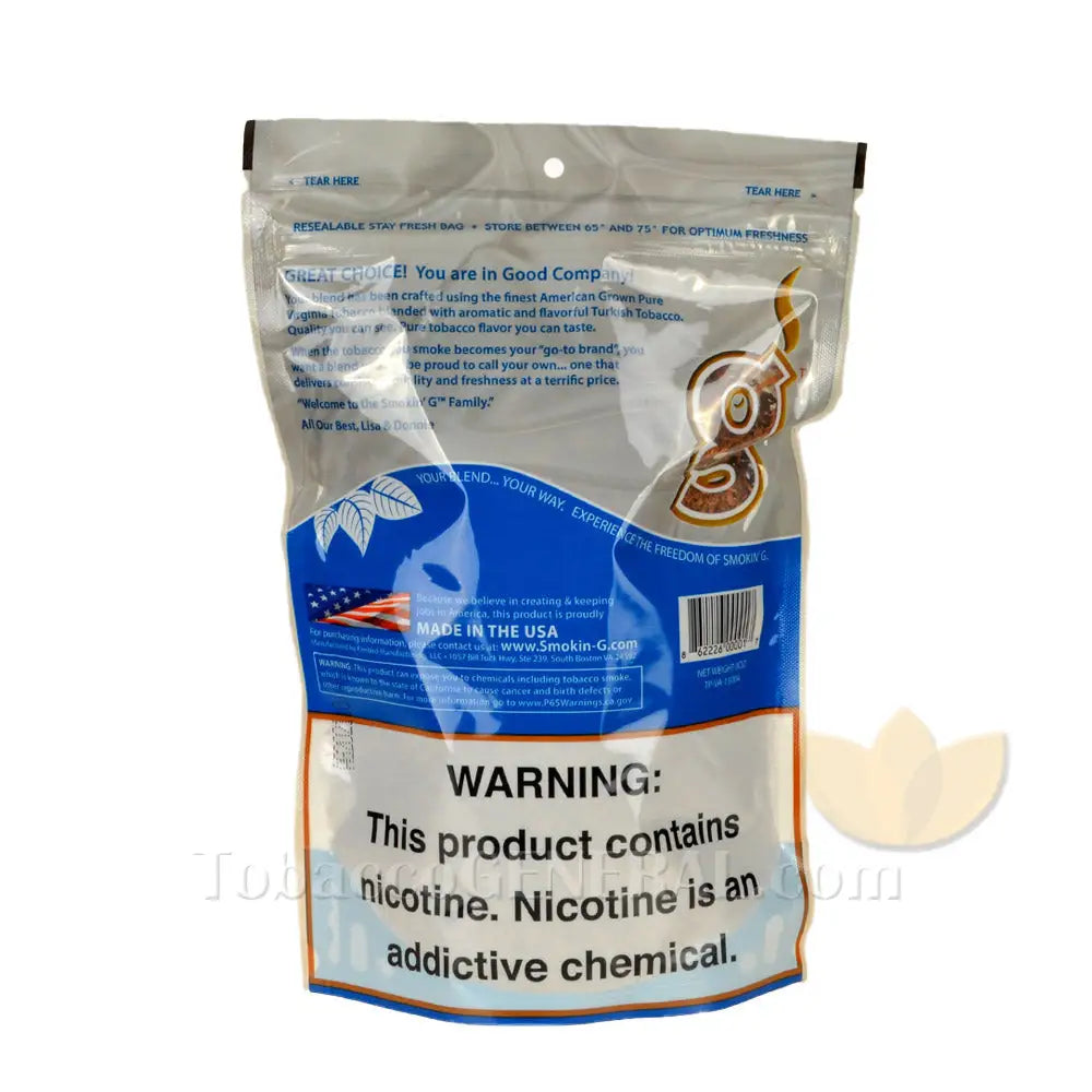 Smokin G Pipe Tobacco Turkish Mellow Blend 8 oz. Pack