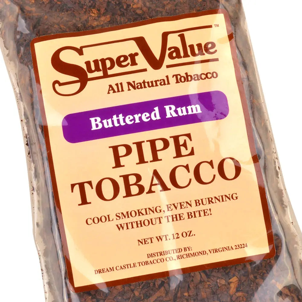 Super Value Buttered Rum Pipe Tobacco 12 oz. Pack