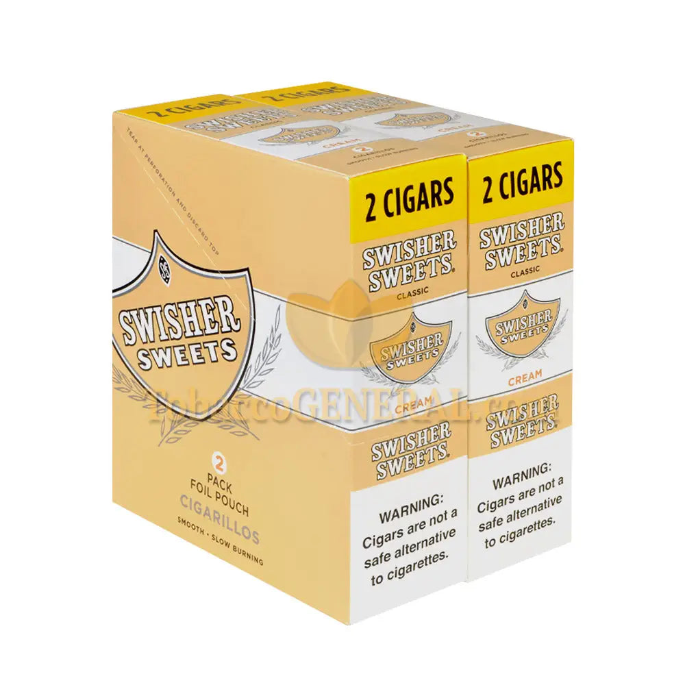 Swisher Sweets Cream Cigarillos 30 Packs of 2