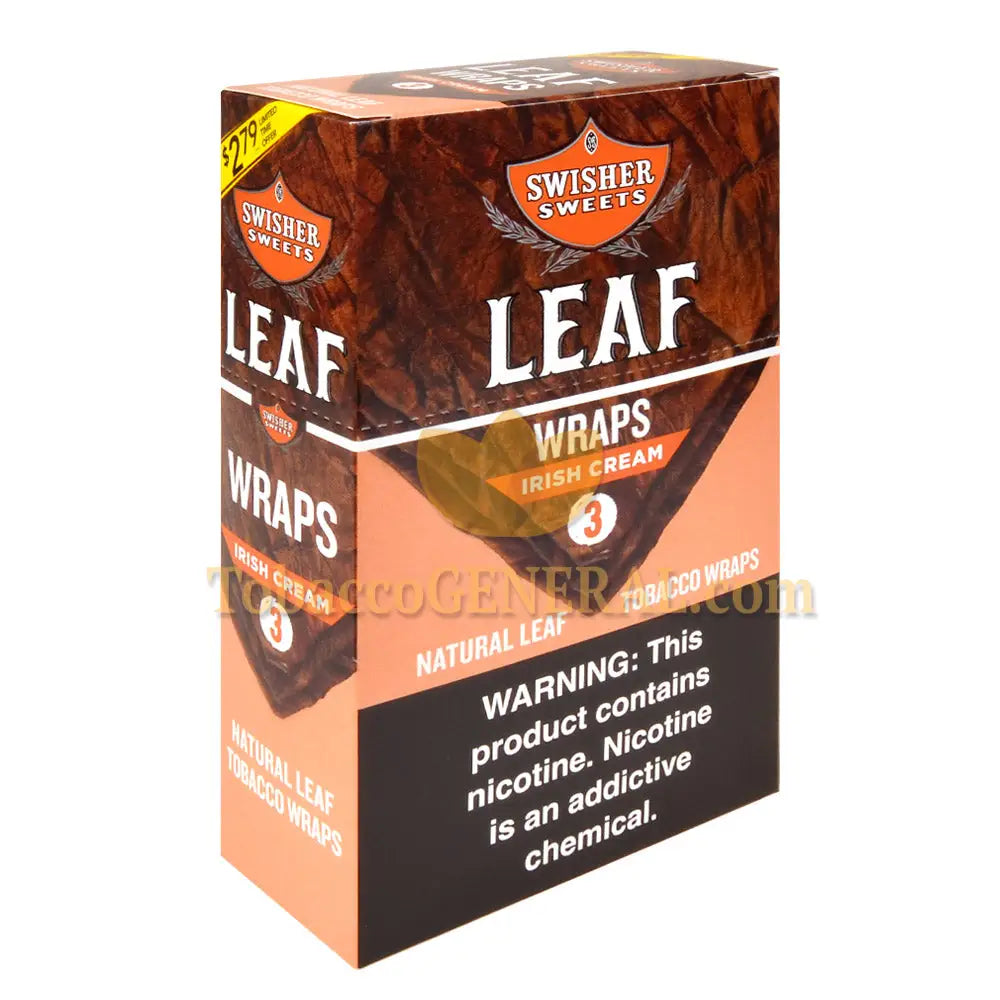 Swisher Sweets Leaf Wraps Irish Cream $2.79 Pre-price 10 packs of 3