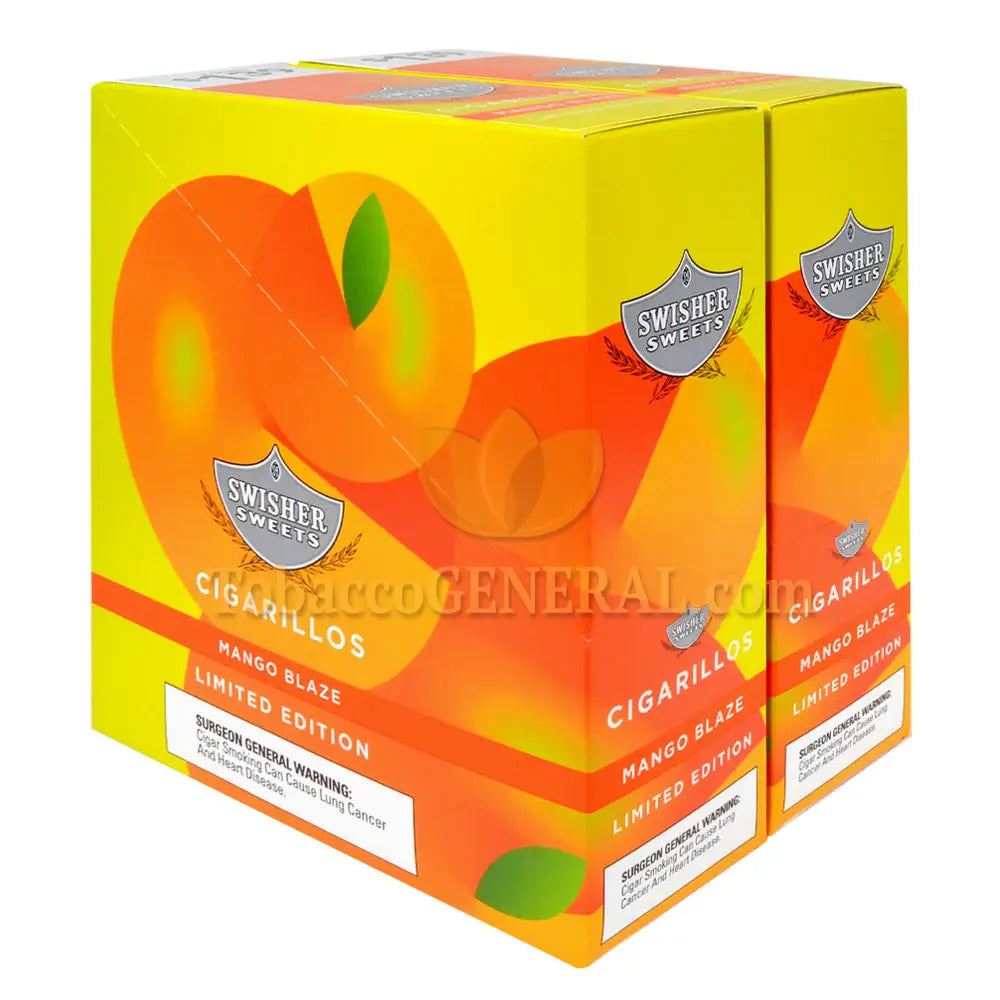 Swisher Sweets Mango Blaze Cigarillos 1.39 Pre-Priced 30 Packs of 2
