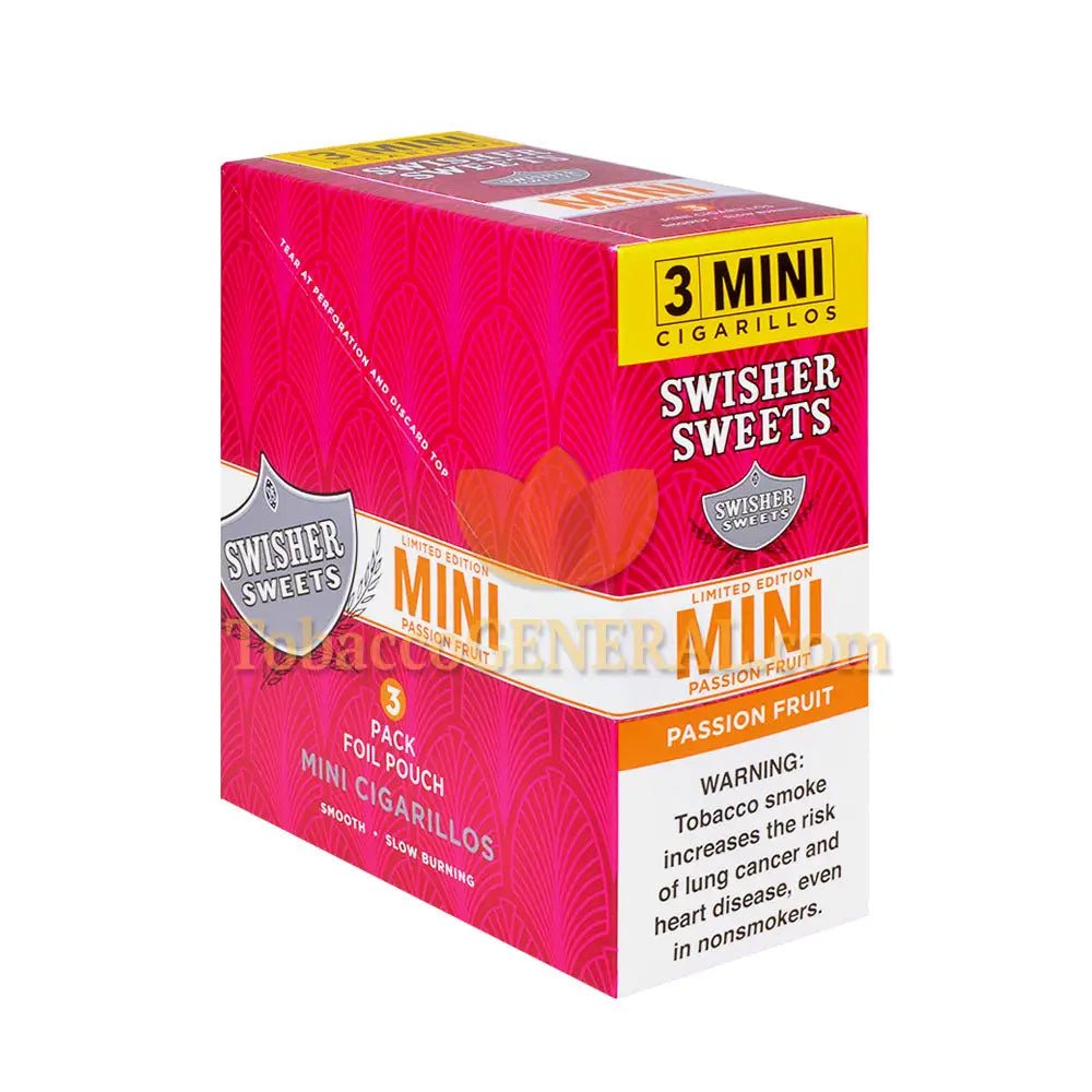 Swisher Sweets Passion Fruit Mini Cigarillos 15 Packs of 3