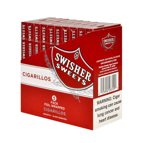 Swisher Sweets Regular Cigarillos 10 Packs of 5