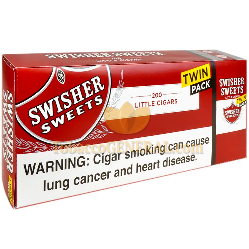 Swisher Sweets Regular Filtered Cigars 100mm 5 Packs of 40