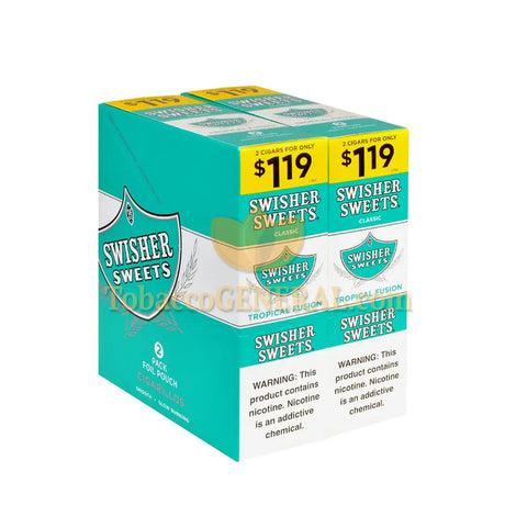 Swisher Sweets Tropical Fusion Cigarillos 1.19 Pre-Priced 30 Packs of 2