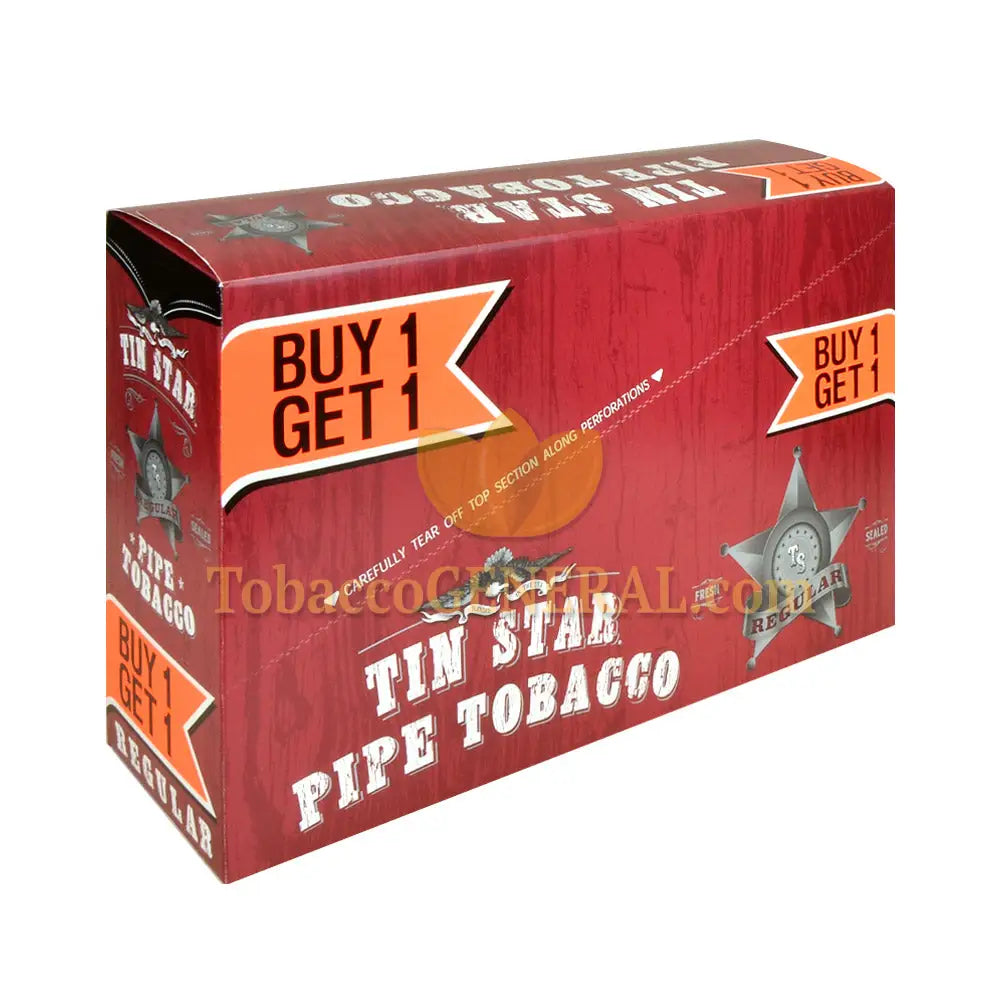 Tin Star B1G1 Regular Pipe Tobacco 6 Pouches of 0.7 oz.