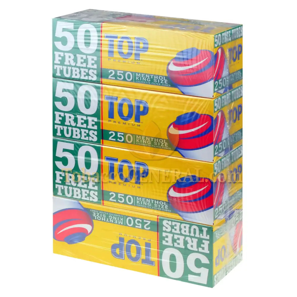 Top Premium Filter Tubes King Size Menthol 4 Cartons of 250 1