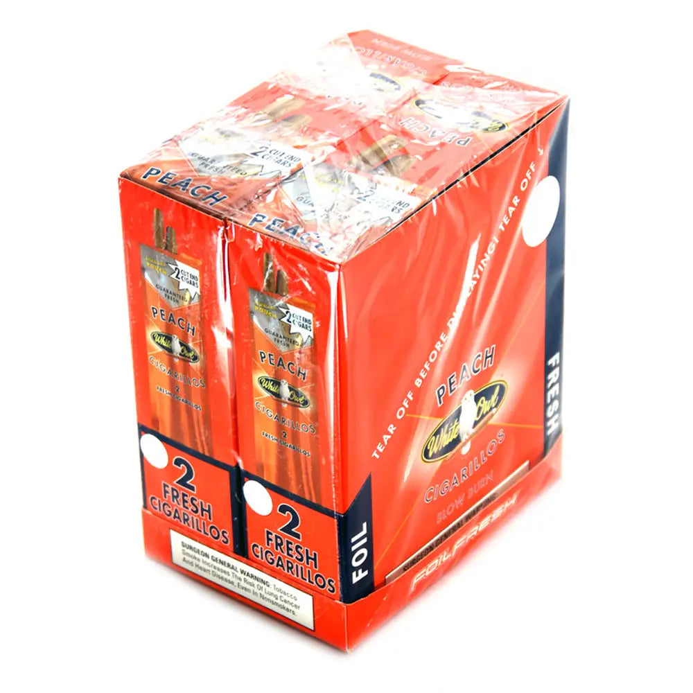 White Owl Cigarillos 30 Packs of 2 Cigars Peach 1