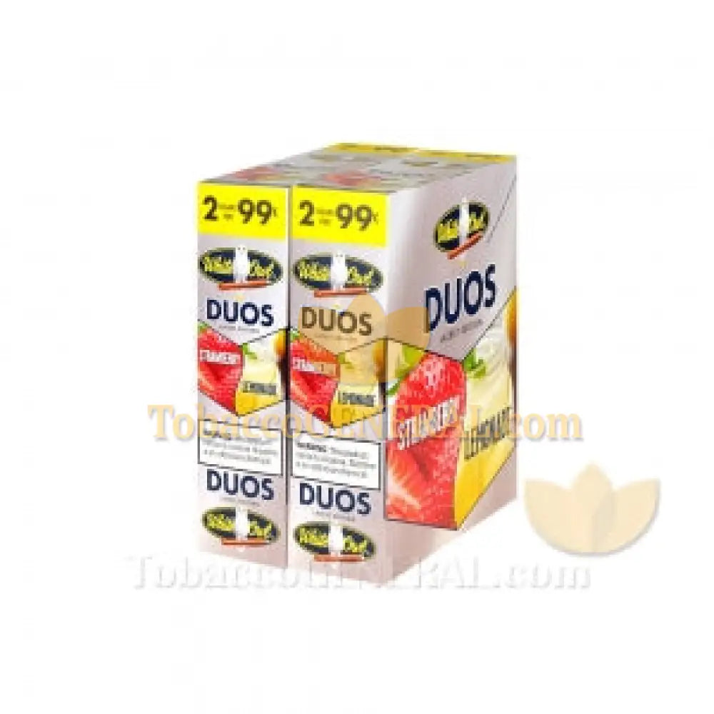 White Owl Duos Strawberry/Lemonade Cigarillos 99c Pre Priced 30 Packs of 2