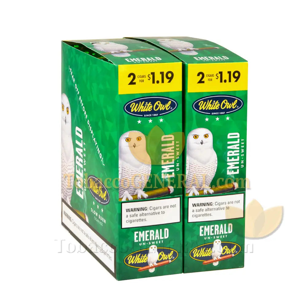 White Owl Emerald Cigarillos 1.19 Pre-Priced 30 Packs of 2