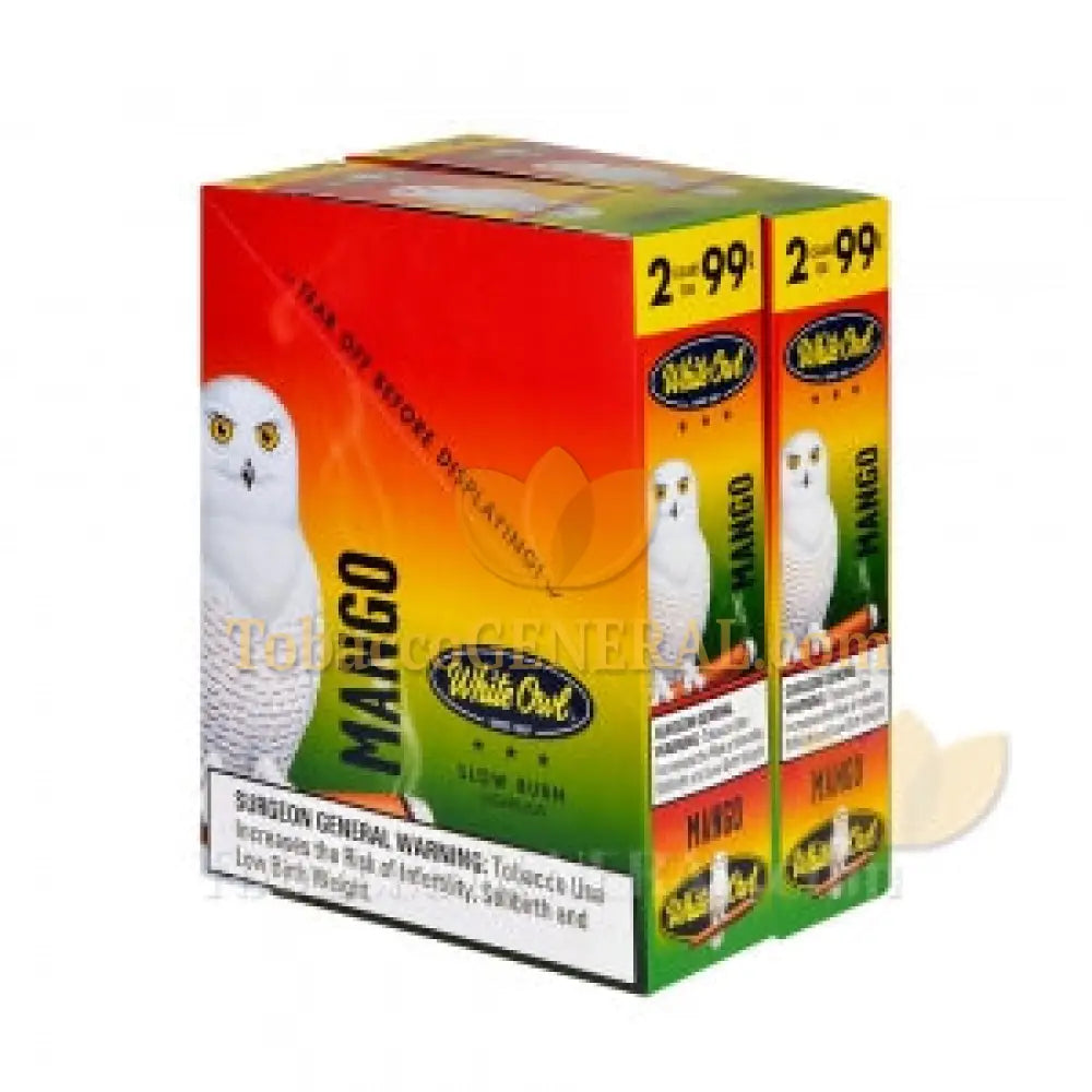 White Owl Mango Cigarillos 99c Pre Priced 30 Packs of 2