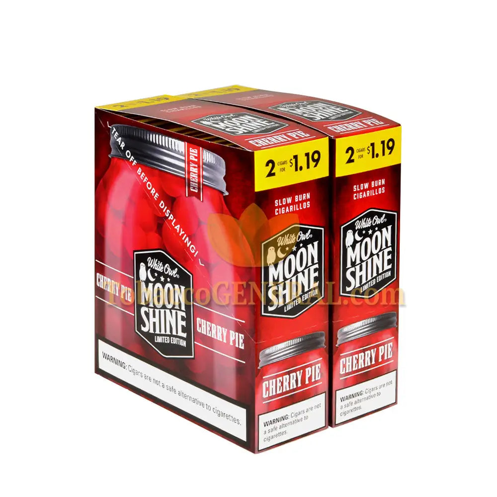 White Owl Moonshine Cherry Pie Cigarillos 1.19 Pre-Priced 30 Packs of 2