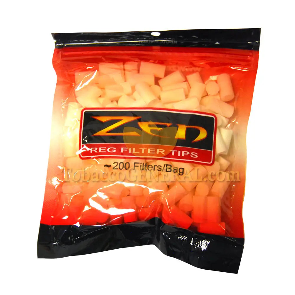 Zen Filter Tips Regular White 200 Tips Per Bag 1