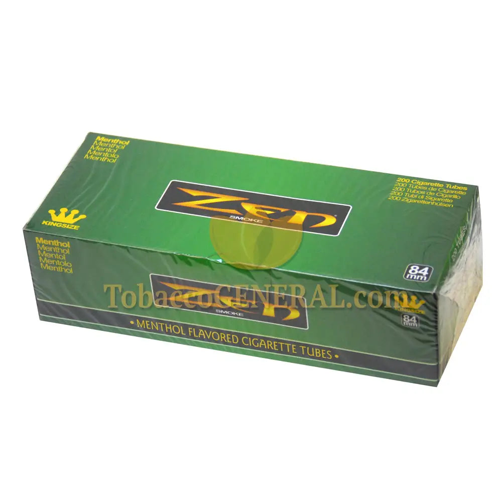 Zen Filter Tubes King Size Menthol 1 Carton of 200 1