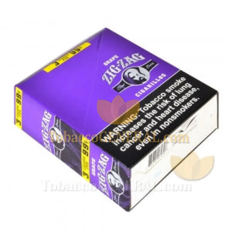 Zig Zag Grape Cigarillos 3 for 99 Cents 15 Packs of 3
