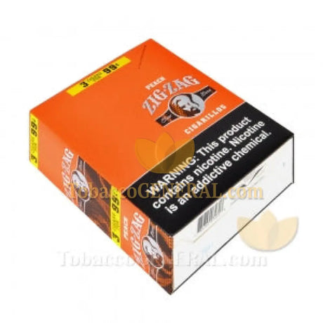 Zig Zag Peach Cigarillos 3 for 99 Cents 15 Packs of 3